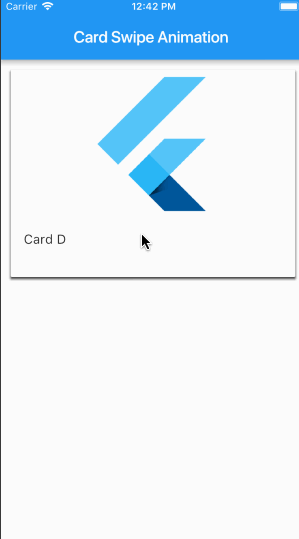 Card swipe on iOS