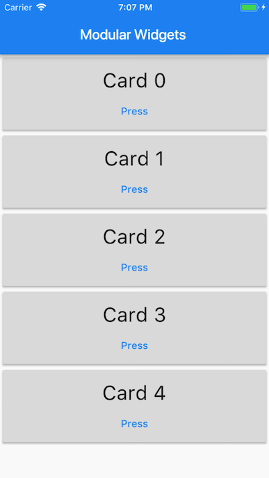 Cards on iOS